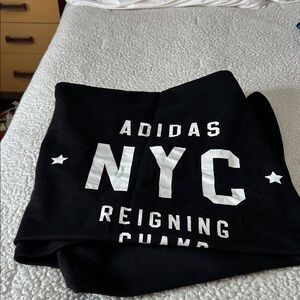 Adidas Black and White NYC Reigning Champ blanket